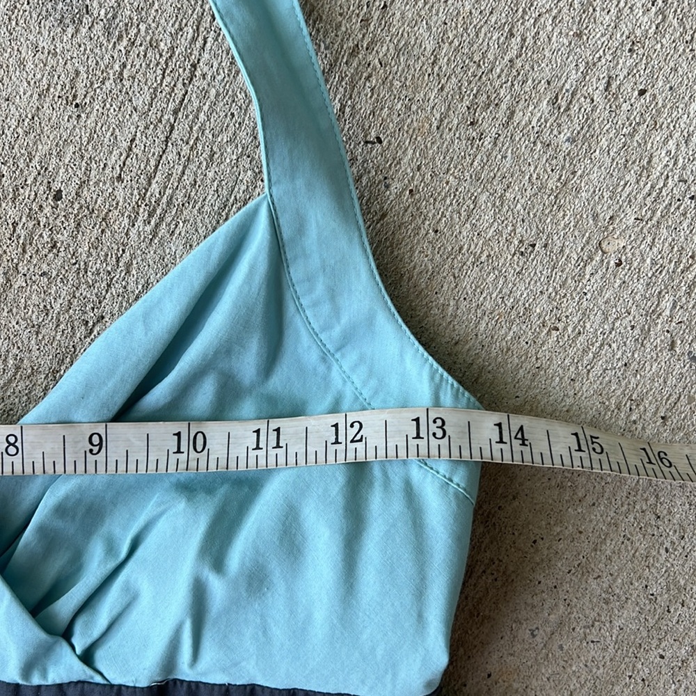 Anthropologie Nathalie Lete Paris Stemmed Sweetbriar Blue Halter Dress Size 4 - Picture 4 of 11